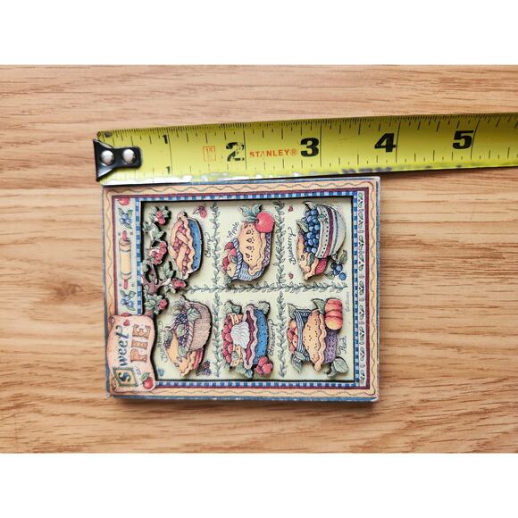Sweet As Pie 3D Magnet by R.A. Lang Card Co Farmhouse Kitchen Wall Decor Canada - Picture 2 of 7